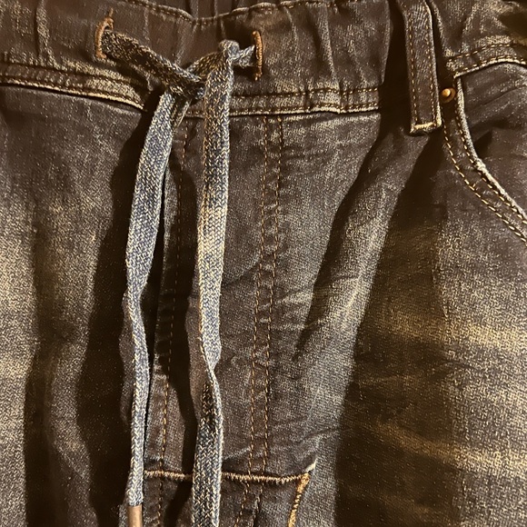 DIESEL MENS COTTON NARROT BLUE DENIM SWEAT PANTS SIZE 36 - Picture 8 of 12